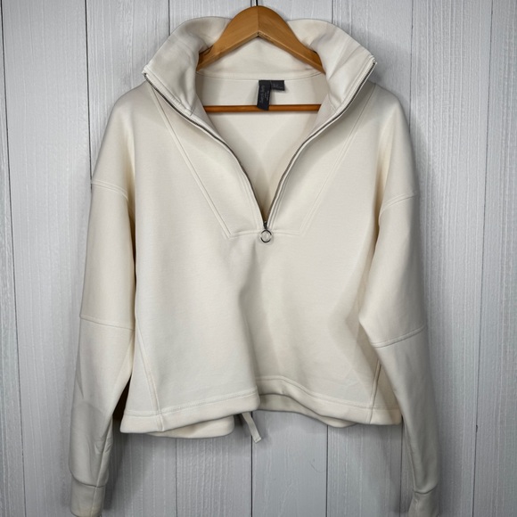 Sweaty Betty Sand Wash Funnel Neck Half Zip Sweatshirt - Picture 4 of 8